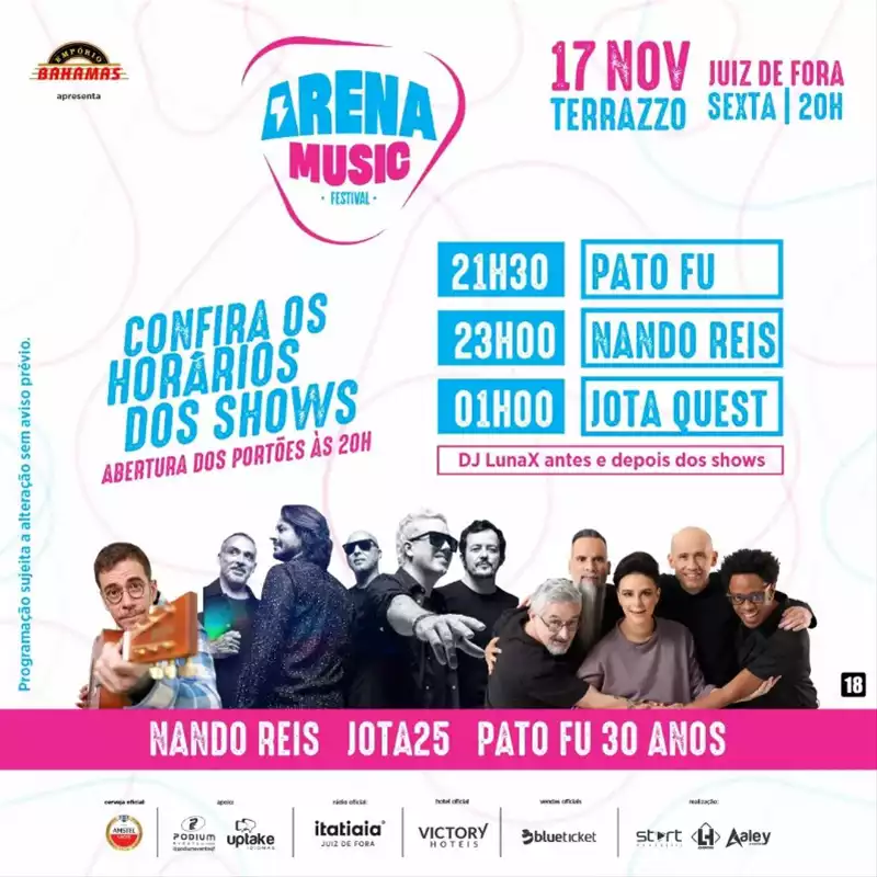 Arena Music Festival - horários